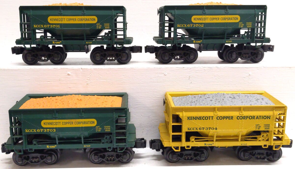 K-Line K673701-4 KCC 4-car Ore Car Set EX