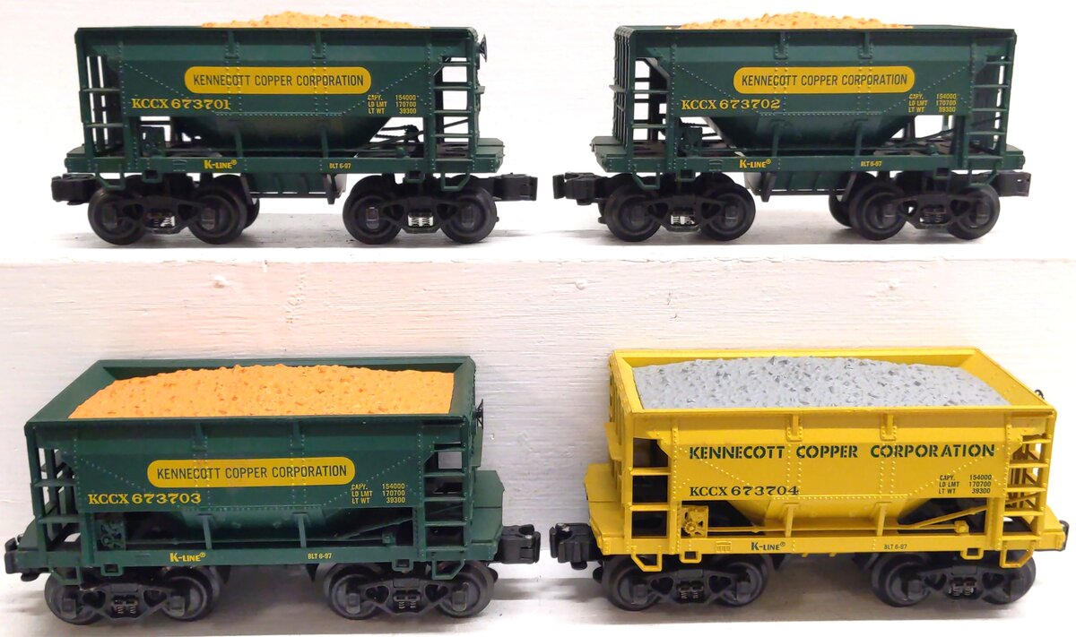K-Line K673701-4 KCC 4-car Ore Car Set EX