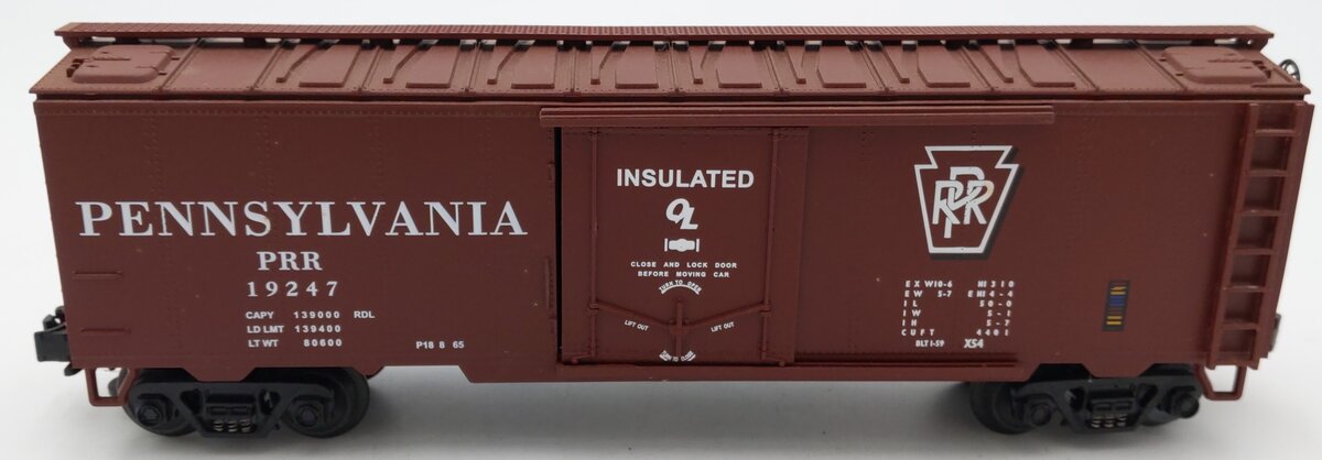 MTH 20-94009 O Pennsylvania Railroad 40' Single Door Reefer Car #19247 EX