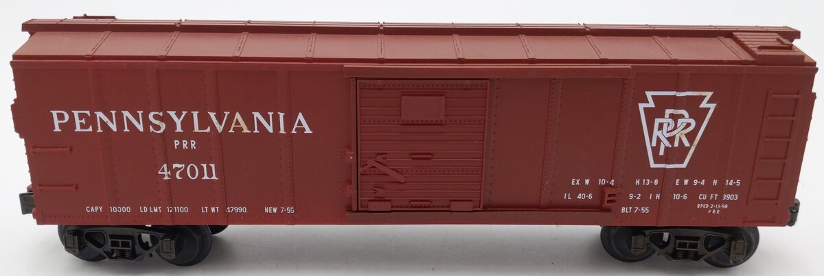MTH 20-7400 O Gauge Pennsylvania Boxcar #47011 EX