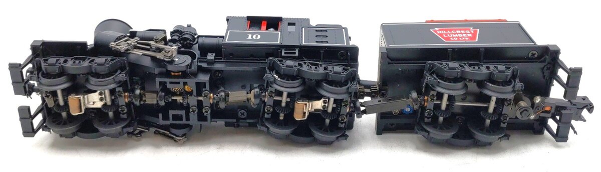 MTH 20-3443-1 O Hillcrest Lumber Climax Steam Engine w/PS3 #10 LN
