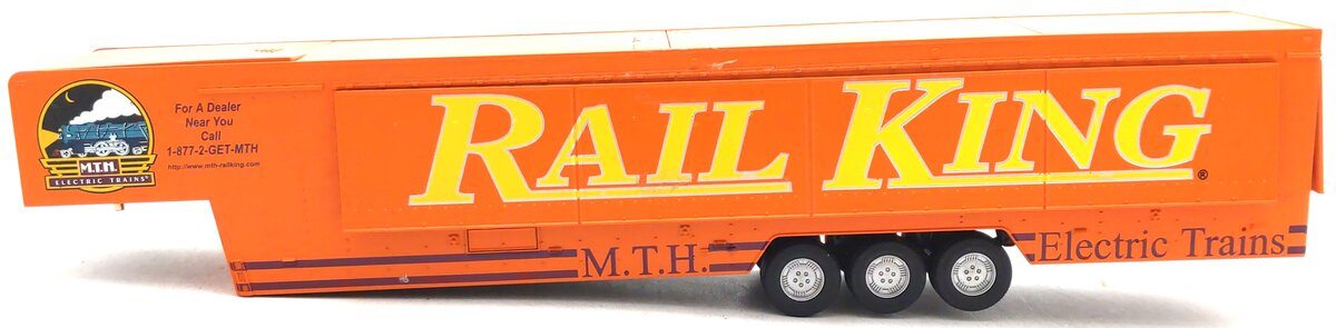 MTH 30-50004 O Gauge Big Mo Vendor Trailer Interior Illumination Opening Doors EX