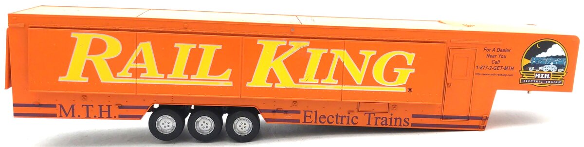 MTH 30-50004 O Gauge Big Mo Vendor Trailer Interior Illumination Opening Doors EX