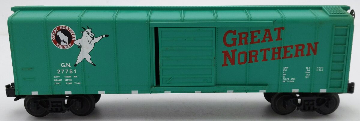 MTH 30-7419 O Gauge Great Northern Rounded Roof Boxcar #27751 EX