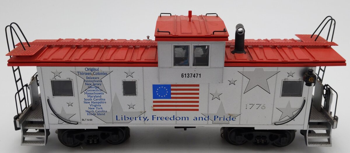 K-Line K613-7471 O 13 Colonies Extended Lighted Caboose #6137471 EX