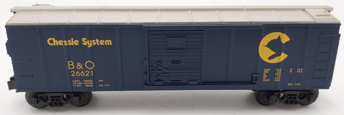 MTH 30-7417 O Gauge Chessie System Boxcar #26621 EX