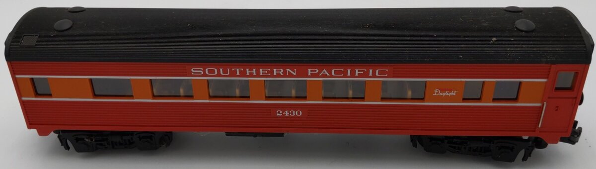 MTH 30-6060S O Gauge Southern Pacific Streamlined Coach Car #2430 VG