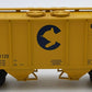 MTH 20-97102 O Gauge Baltimore & Ohio Chessie PS2 Covered Hopper #631123 EX