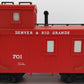 Lionel 8-87701 D&RG 701 Caboose EX