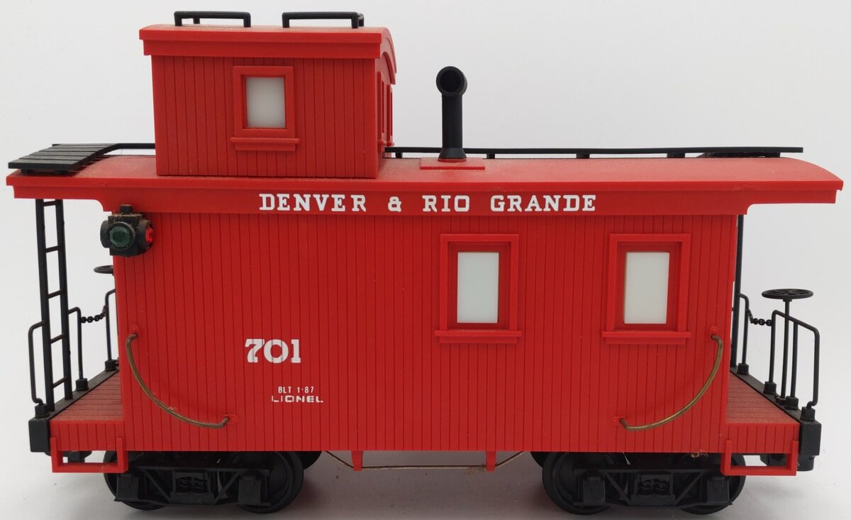 Lionel 8-87701 D&RG 701 Caboose EX