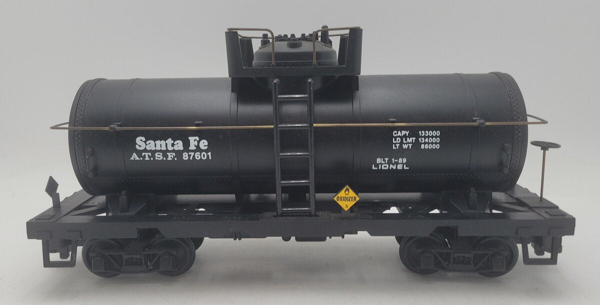 Lionel 8-87601 G Scale Santa Fe Single Dome Tank Car VG