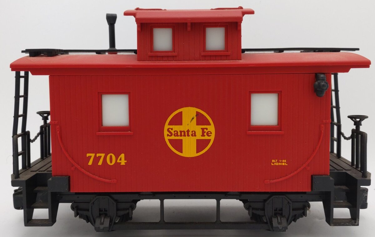 Lionel G Scale Santa Fe Bobber Caboose #7704 EX