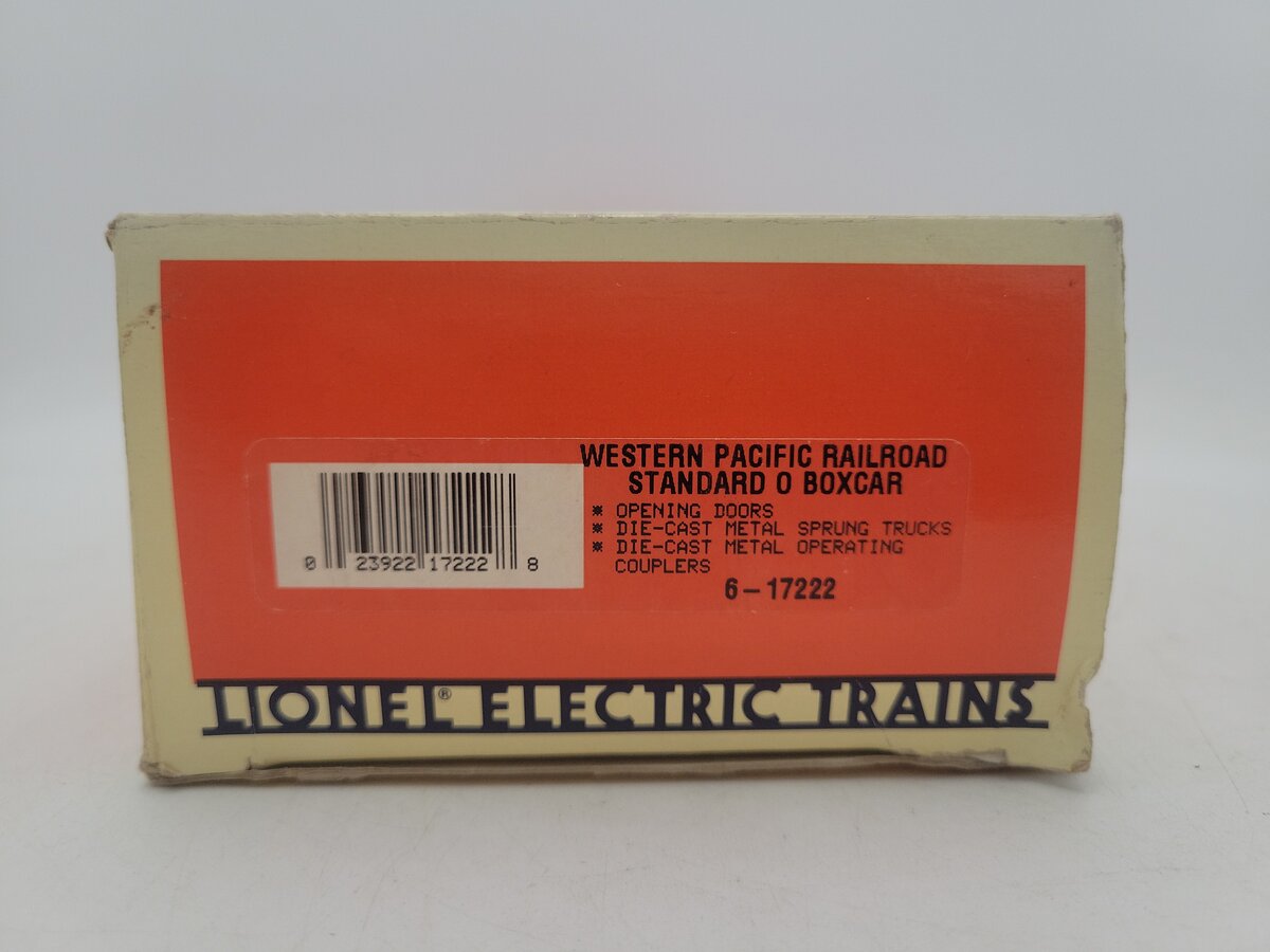 Lionel 6-17222 O Gauge Western Pacific Boxcar #17222 EX/Box