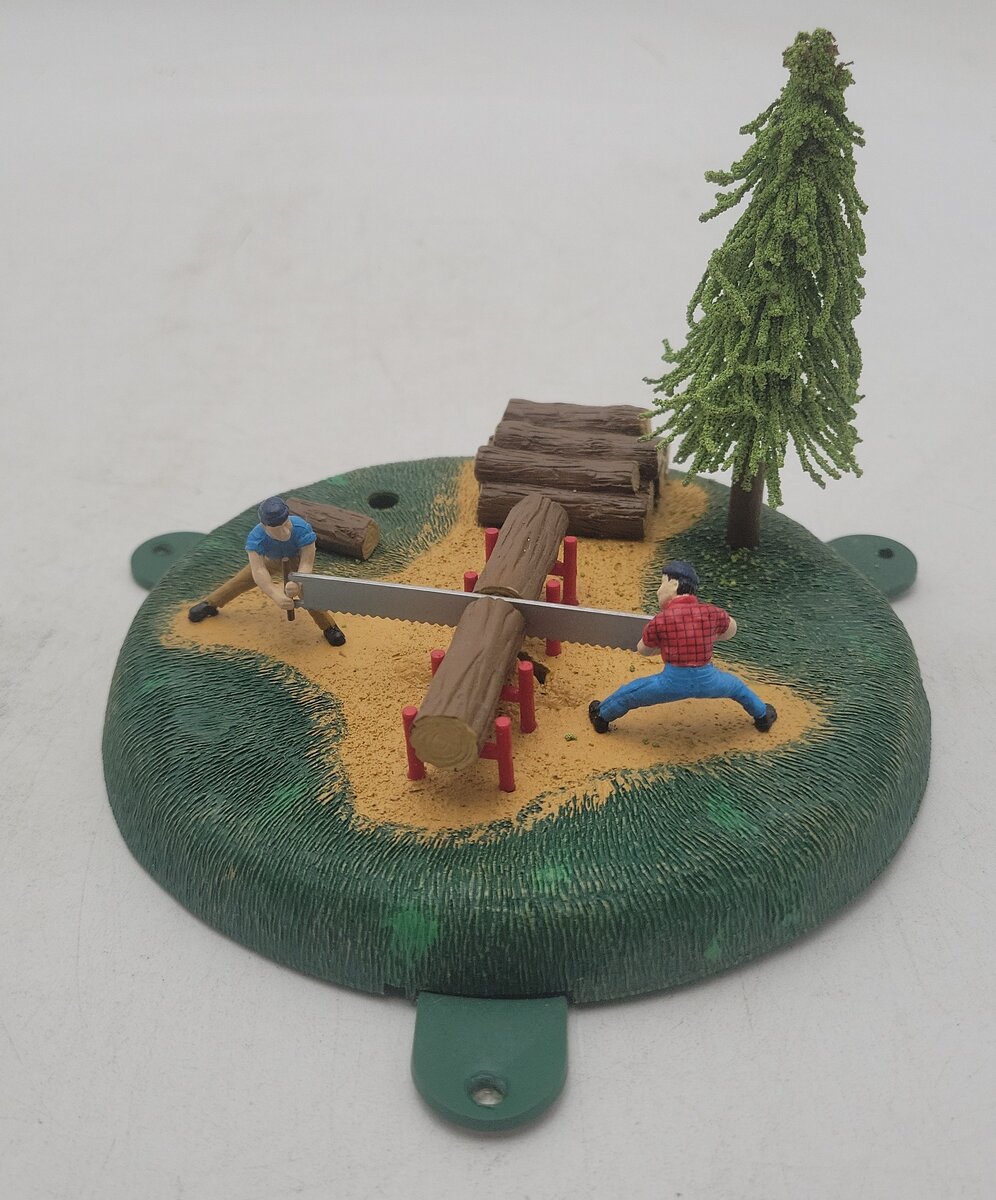 Lionel 6-14145 O Gauge Operating Lumberjacks (One Tree) EX