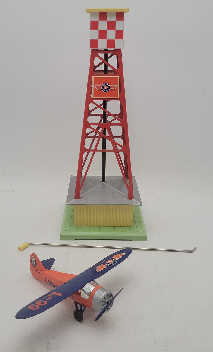 Lionel 6-32920 O Gauge Animated Pylon With Airplane EX