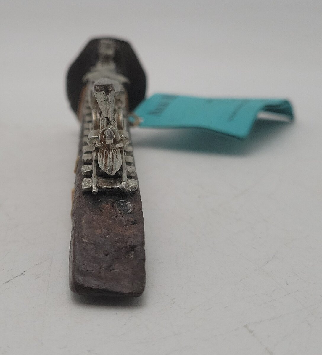 Real Alaskan Railroad Spike w/ Metal Steam Train VG