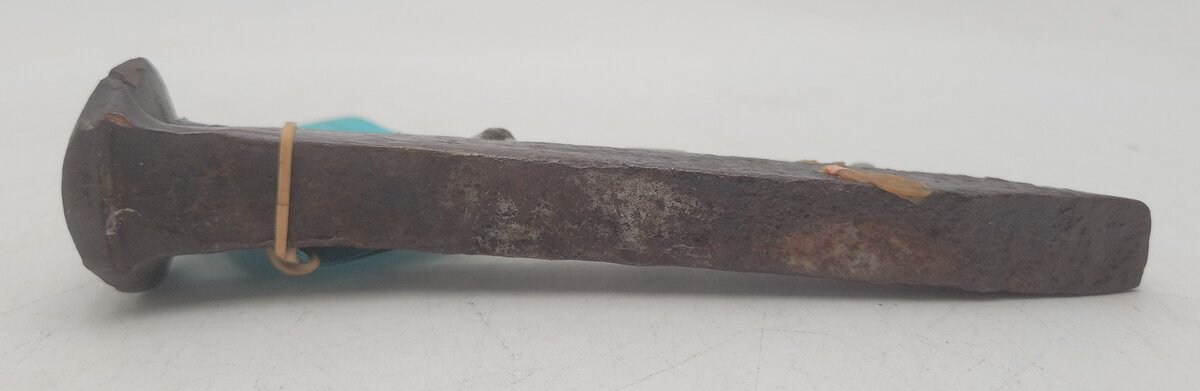 Real Alaskan Railroad Spike w/ Metal Steam Train VG