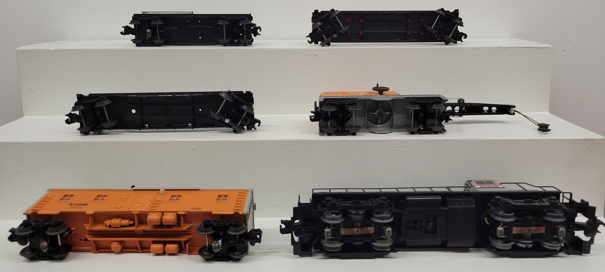 Lionel 6-11723 O Gauge Amtrak Work Train Diesel Train Set VG/Box