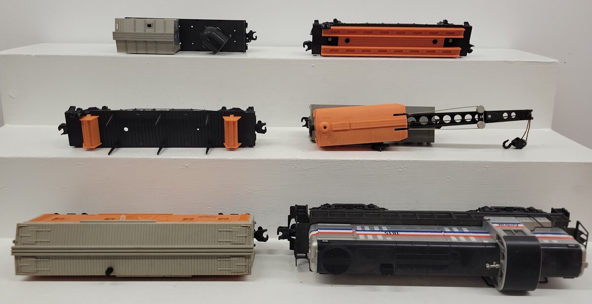 Lionel 6-11723 O Gauge Amtrak Work Train Diesel Train Set VG/Box