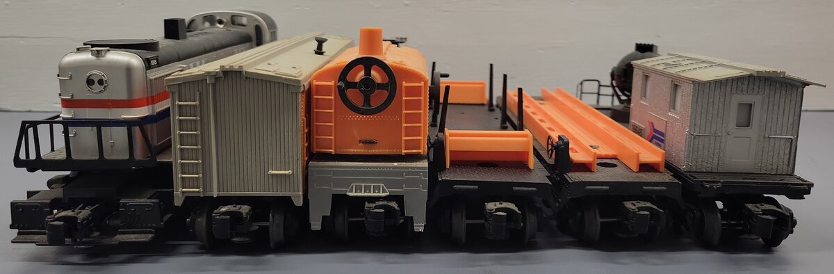 Lionel 6-11723 O Gauge Amtrak Work Train Diesel Train Set VG/Box