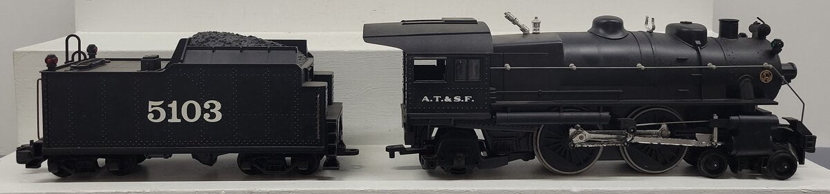 Lionel 8-85103 G Scale AT&SF 4-4-2 Steam Locomotive & Tender VG
