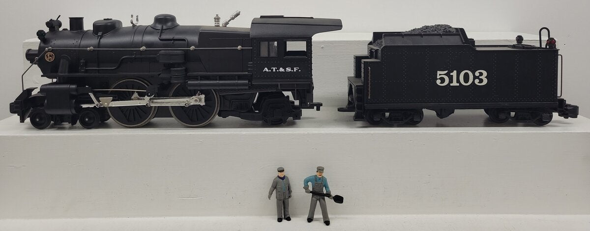 Lionel 8-85103 G Scale AT&SF 4-4-2 Steam Locomotive & Tender VG