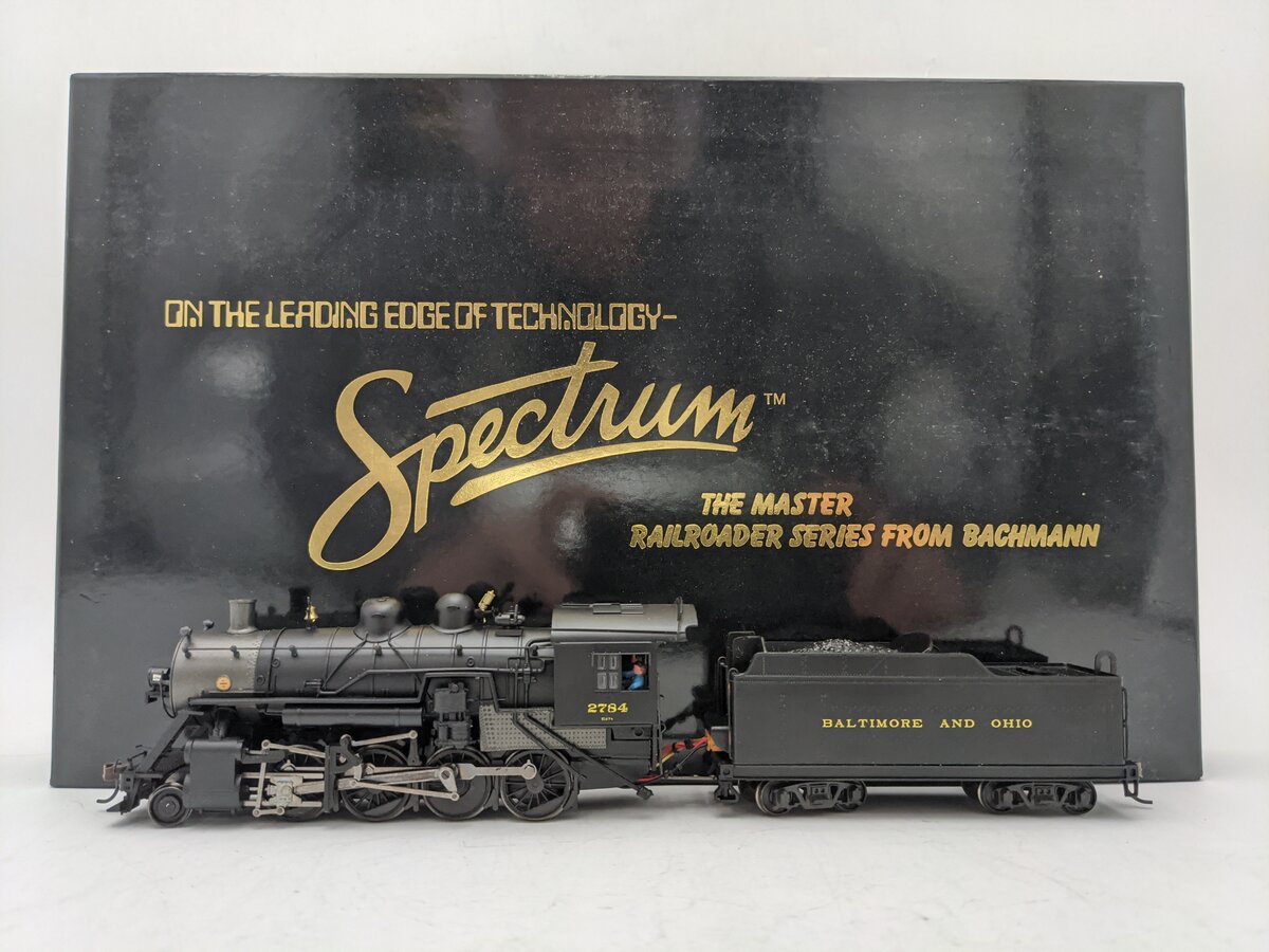 Bachmann Spectrum 11412 HO Baltimore & Ohio 2-8-0 Steam Loco & Tender #2784 EX/Box