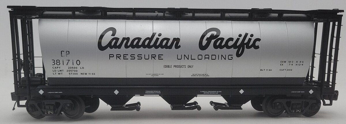 MTH 20-97604 Canadian Pacific 3-Bay Cylindrical Hopper Car EX/Box