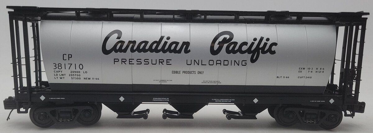MTH 20-97604 Canadian Pacific 3-Bay Cylindrical Hopper Car EX/Box