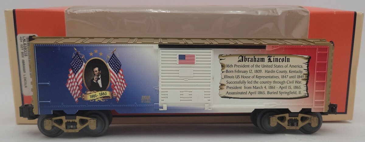 Lionel 6-39338 O Gauge Abraham Lincoln Boxcar EX/Box