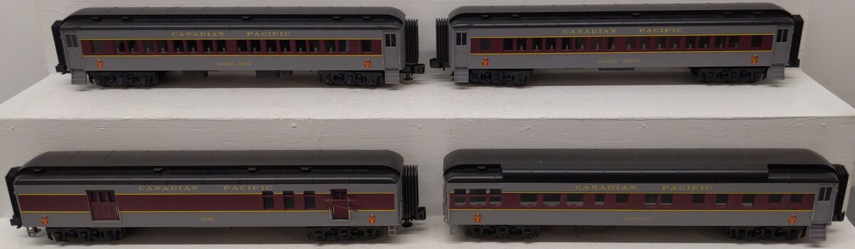 MTH 30-6973 O Canadian Pacific RailKing 60' Madison Passenger Car Set (Set of 4) EX/Box