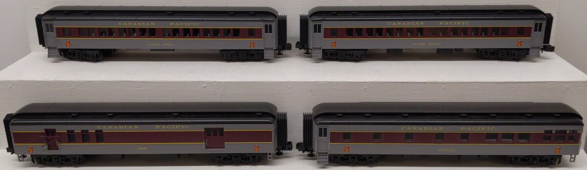 MTH 30-6973 O Canadian Pacific RailKing 60' Madison Passenger Car Set (Set of 4) EX/Box