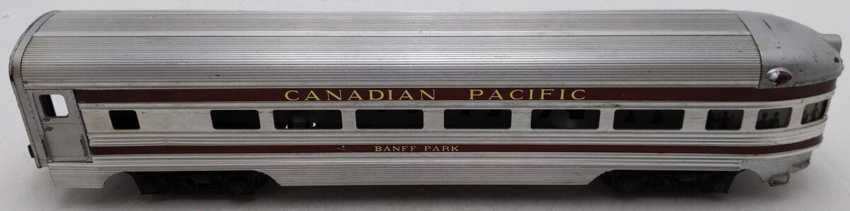 Lionel 2551 Vintage O Canadian Pacific Banff Park Aluminum Observation Car VG