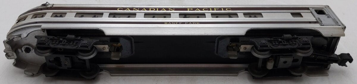 Lionel 2551 Vintage O Canadian Pacific Banff Park Aluminum Observation Car VG
