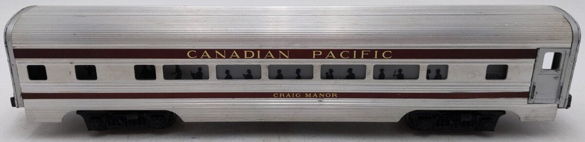 Lionel 2554 Vintage O Canadian Pacific Craig Manor Aluminum Pullman Car VG