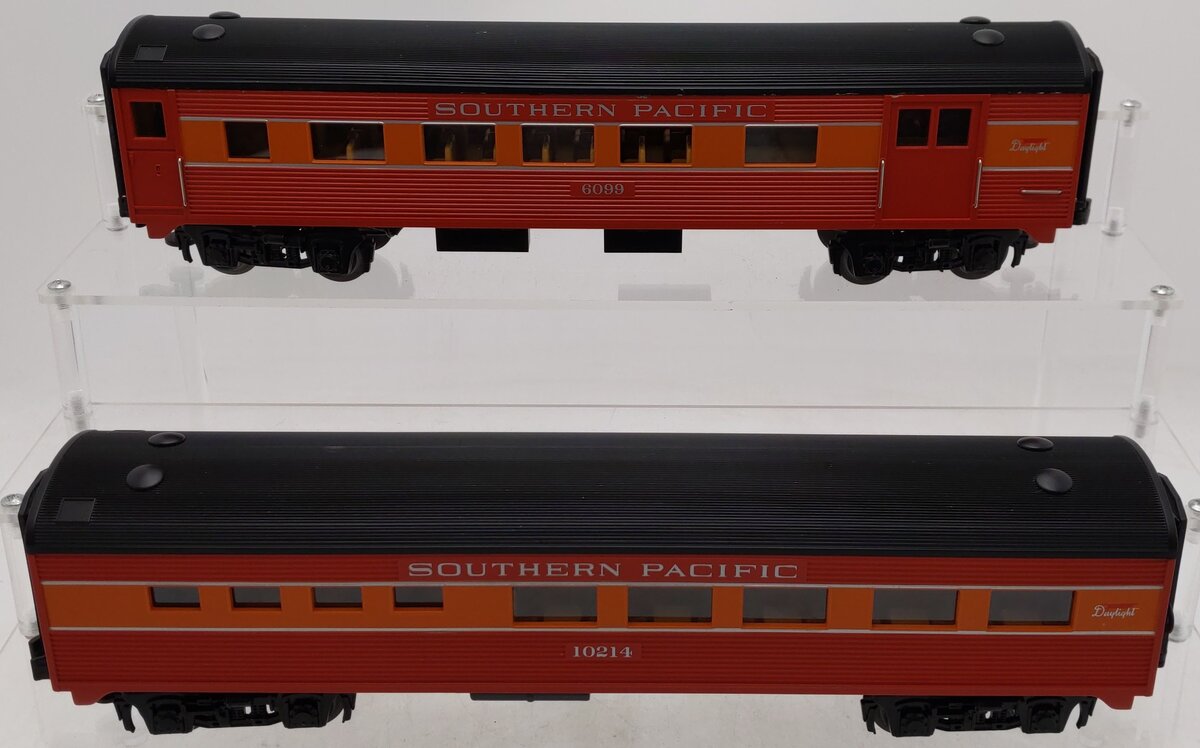 MTH 30-6063 O Southern Pacific O-27 Streamlined Combo/Diner Set (Set of 2) VG