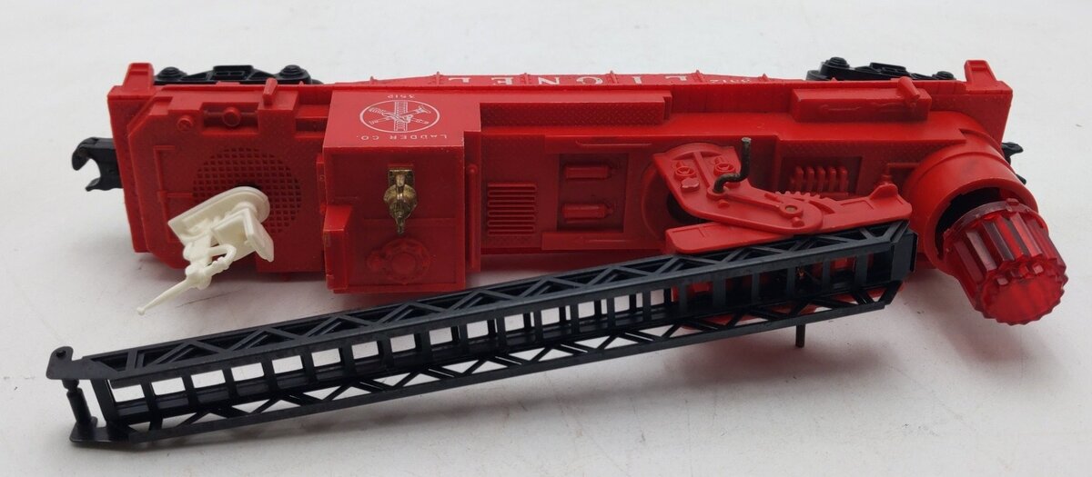 Lionel 3512 Vintage O Fire Ladder Car with Ladder VG