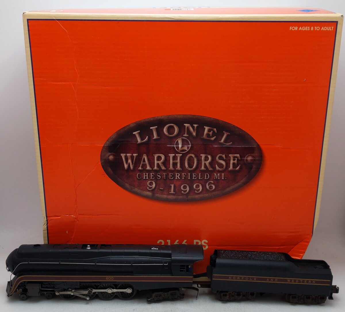 Lionel 6-11909 O Gauge N & W 4-8-4 Warhorse Steam Locomotive with TMCC EX/Box