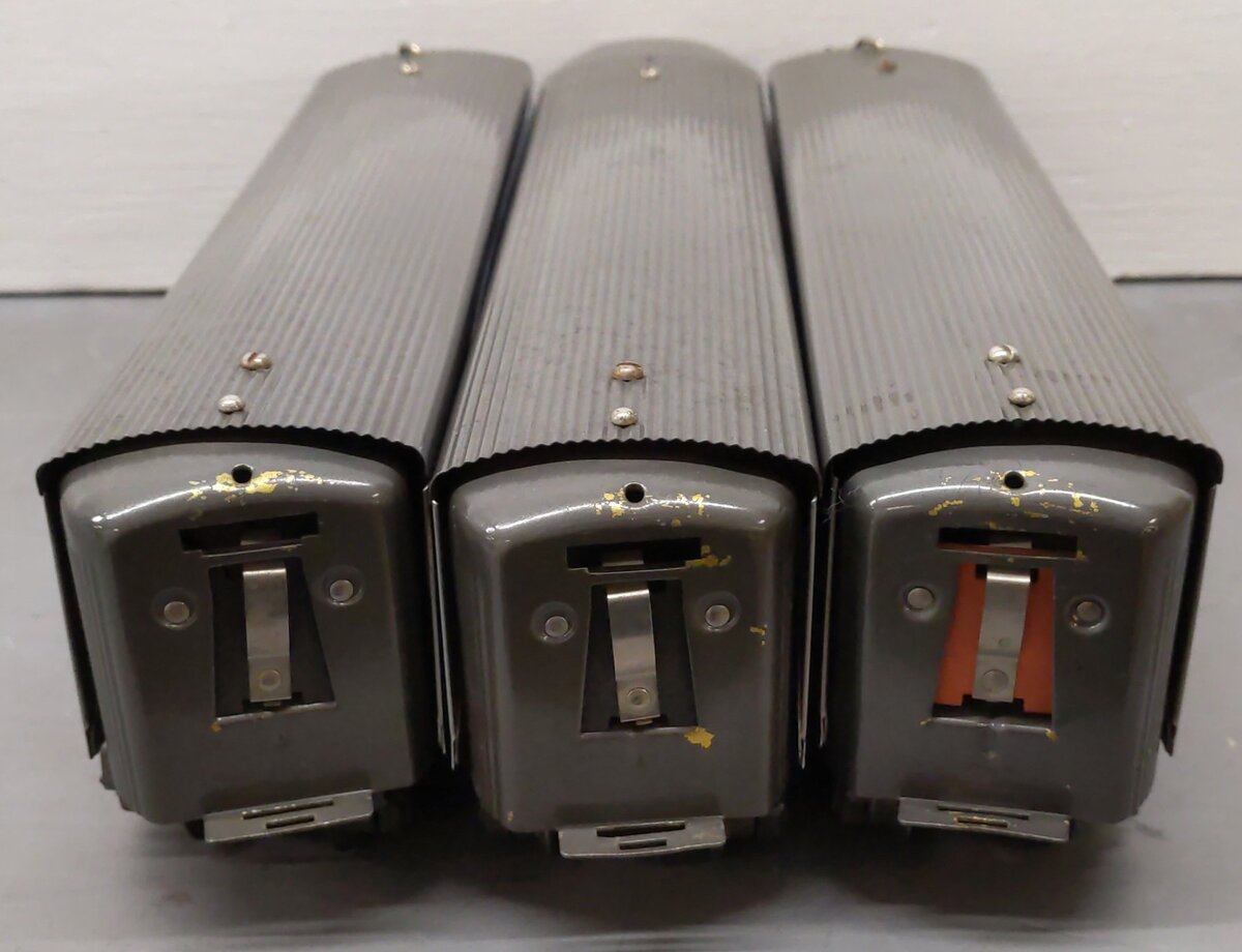 American Flyer Vintage O Prewar Tinplate Silver Passenger Cars 1621, 1622 [3] VG