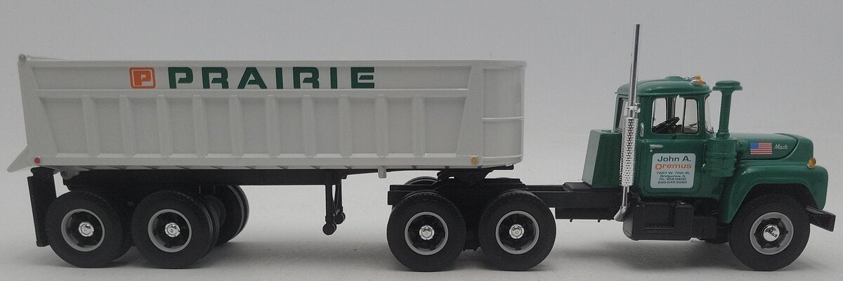 First Gear 19-2517 1:34 Prairie Material Mack R-Model w/ Dump Trailer EX/Box