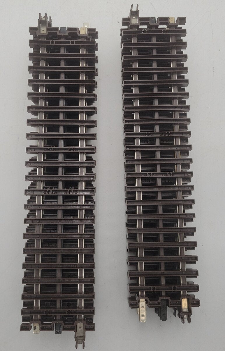 Atlas 6050 O Nickel Silver 10" Straight Track with Brown Ties (11) EX