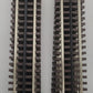 Atlas 6050 O Nickel Silver 10" Straight Track with Brown Ties (11) EX
