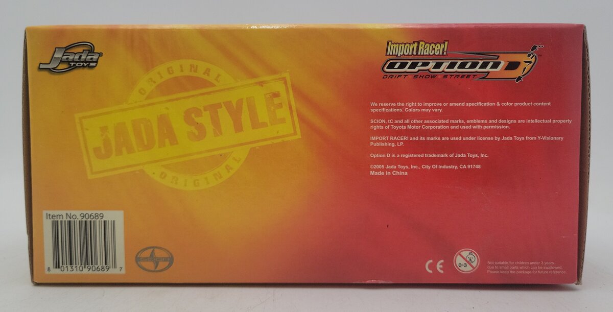 Jada Toys 90689 1:24 Scale Diecast Scion TC Import Racer NIB