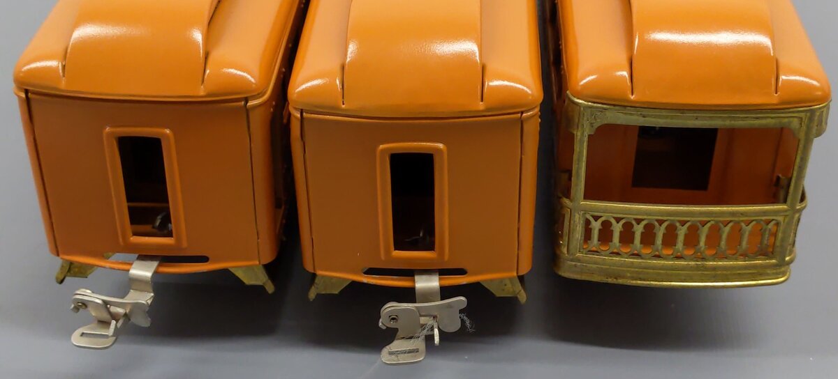 MTH 10-8042 O Orange 710 Series Passenger Car Set (Set of 3) EX