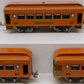 MTH 10-8042 O Orange 710 Series Passenger Car Set (Set of 3) EX
