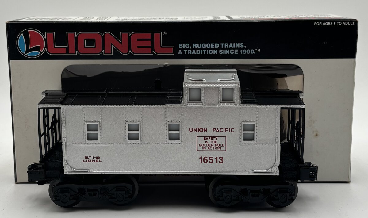 Lionel 6-16513 O Gauge Union Pacific Silver Illuminated Caboose LN/Box