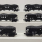 MTH 20-97062 O Gauge Norfolk & Western 4-Bay Hopper With coal Load 6-Car Set EX/Box