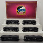 MTH 20-97062 O Gauge Norfolk & Western 4-Bay Hopper With coal Load 6-Car Set EX/Box