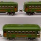Lionel Vintage O Prewar Green Tinplate Passenger Cars 610, 612[3]