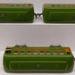 Lionel Vintage O Prewar Green Tinplate Passenger Cars 610, 612[3]